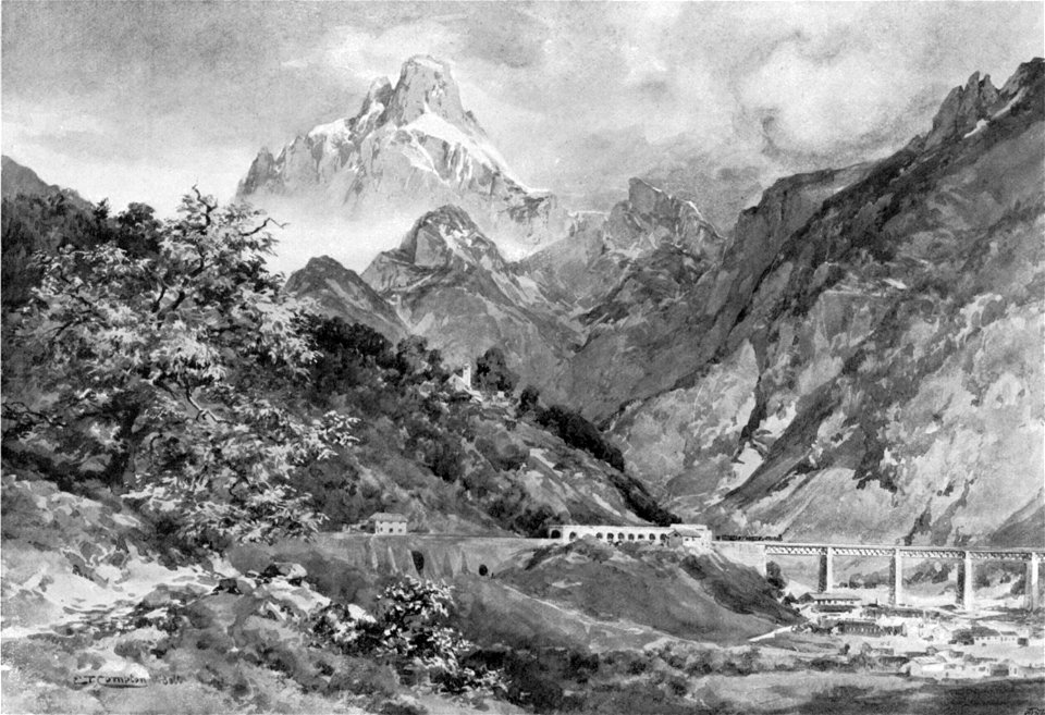 Compton, 1904, Montasch von Dogna aus - Julische Alpen
