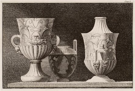 Composition- Urns and kraters of Sicily - Wilkins William - 1807. Free illustration for personal and commercial use.