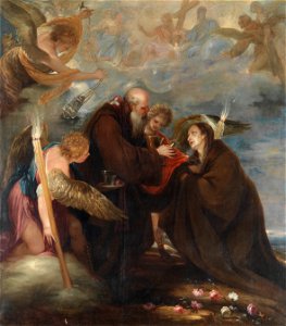 Comunión de Santa Rosa de Viterbo, por Juan Antonio de Frías