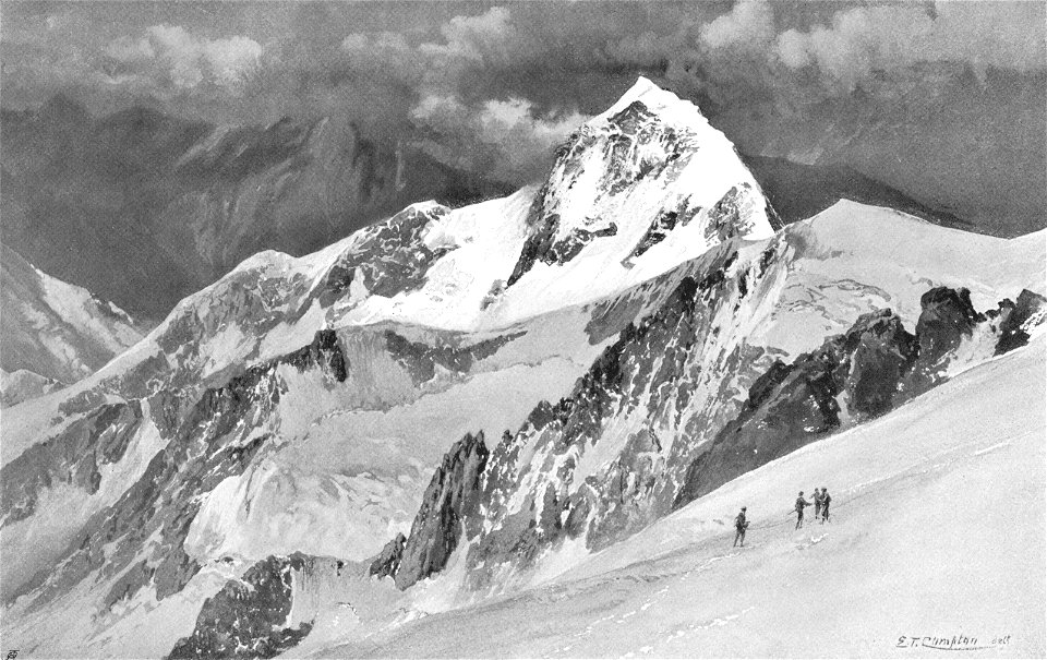 Compton, 1904, Aiguille de Bionnassay von den Bosses du Dromadaire