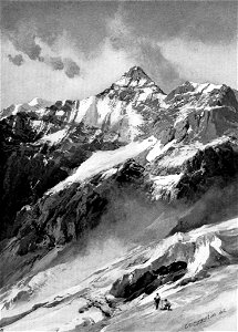 Compton, 1909, Tour Sallière (Grand Revers) vom Glacier de Plan Névé