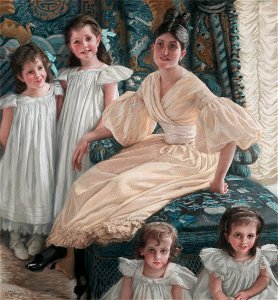 Comtesse d’Yanville and Her Four Children, by James Tissot