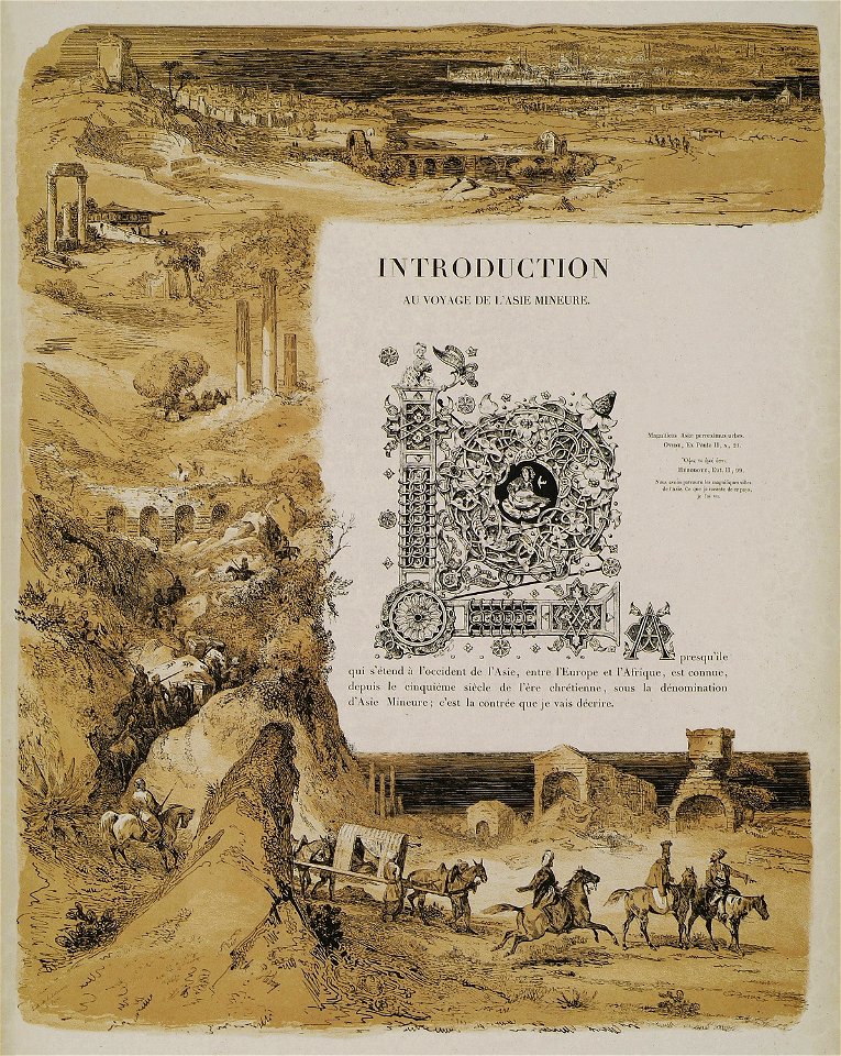 Composition of landscapes and monuments from Laborde's journey in Asia Minor - Laborde Léon Emmanuel Simon Joseph - 1838