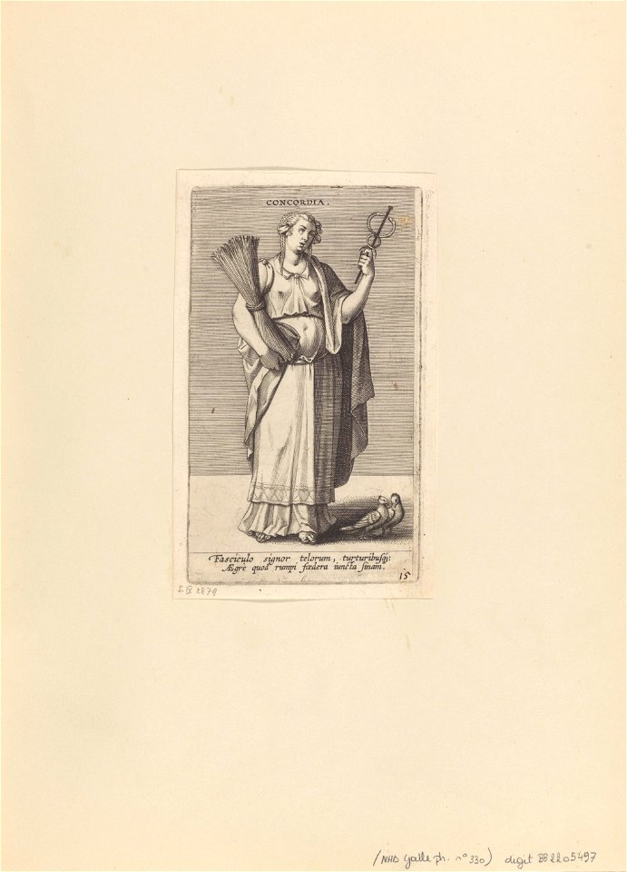 Concordia print by Philip Galle, S.IV 2879, Prints Department, Royal Library of Belgium
