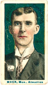 Connie Mack, Philadelphia Athletics, baseball card portrait LCCN2007683824