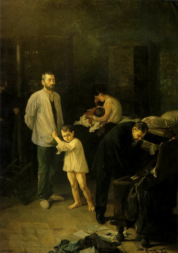 Conciencia tranquila by Julio Romero de Torres