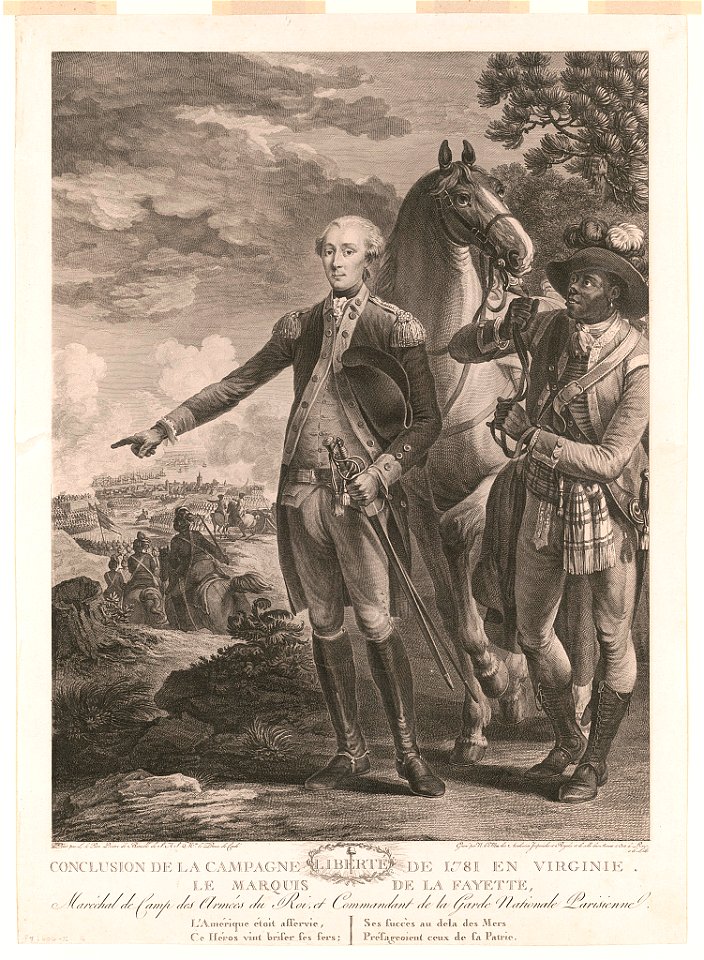 Conclusion de la campagne de 1781 en Virginie. Le Marquis de la Fayette LCCN2004666566