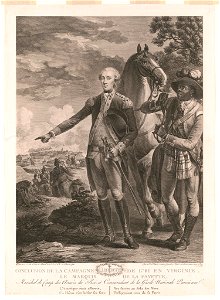 Conclusion de la campagne de 1781 en Virginie. Le Marquis de la Fayette LCCN2004666566