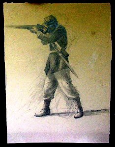 Conquista de Dourados - Soldado Atirando (Estudo) (MAP)
