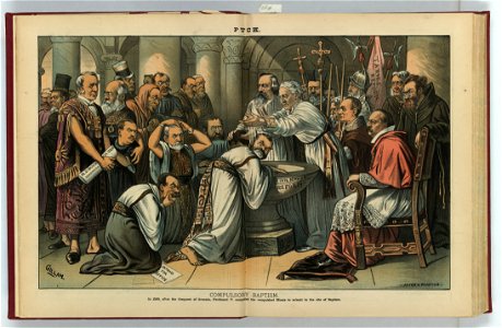 Compulsory baptism - Gillam after a painting. LCCN2011661389