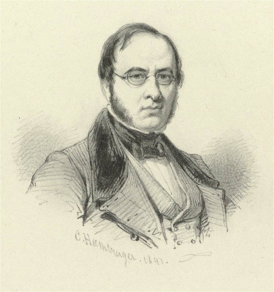 Conrad Hamburger - Portret van Benoit Taurel (1841)