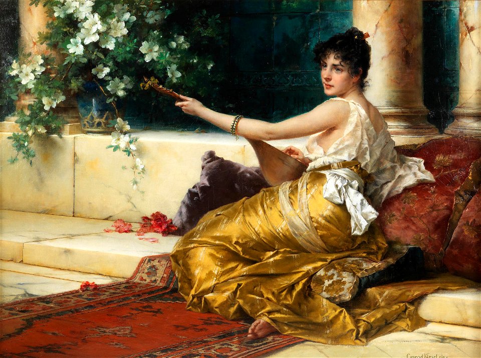 Conrad Kiesel - Mandolinenspielerin (The Mandolin Player)