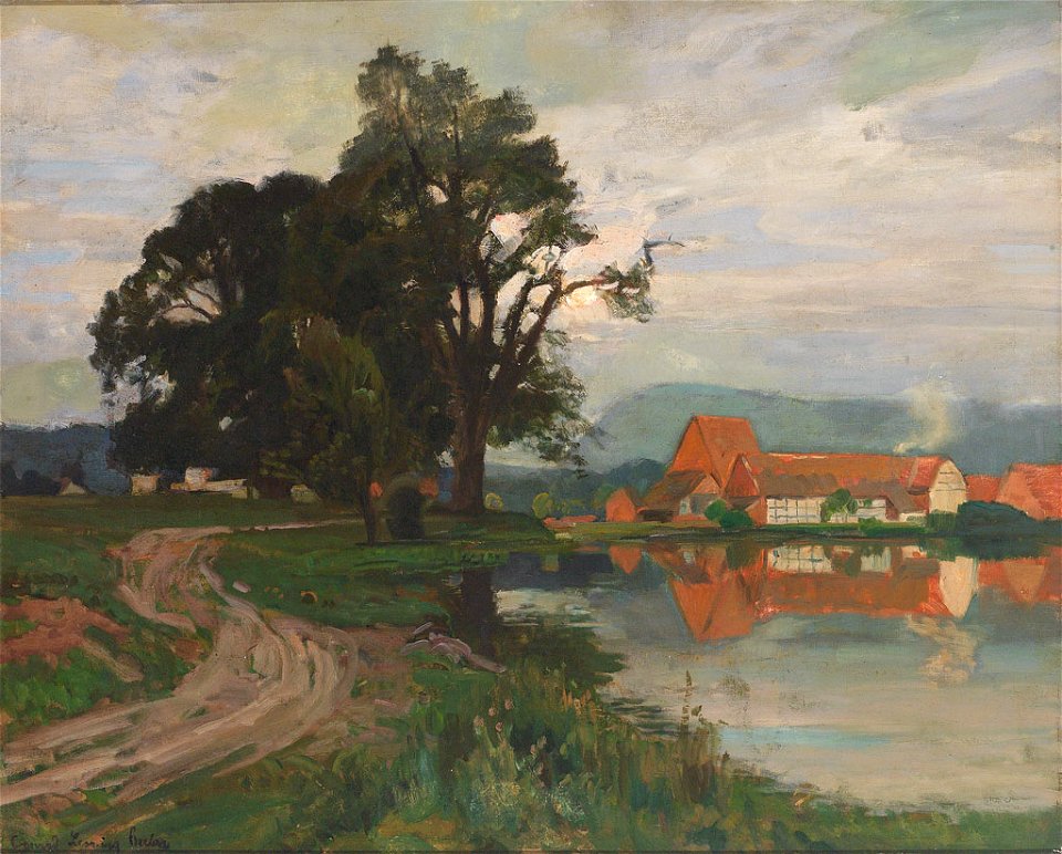 Conrad Ludwig Lessing Am Abend