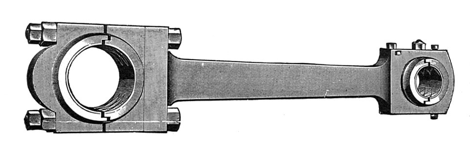 Connecting rod, Ames engine (New Catechism of the Steam Engine, 1904)