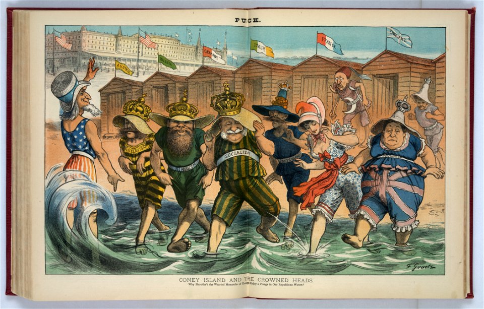 Coney Island and the crowned heads - F. Graetz. LCCN2012647225