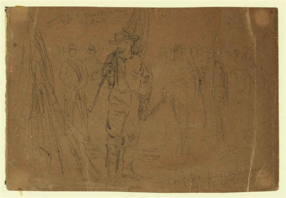 Confeds surrendering muskets and colors LCCN2004660801