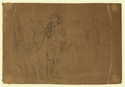 Confeds surrendering muskets and colors LCCN2004660801
