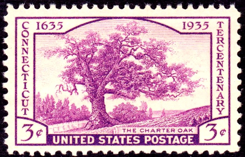 Connecticut tercentenary 1935 U.S. stamp.1