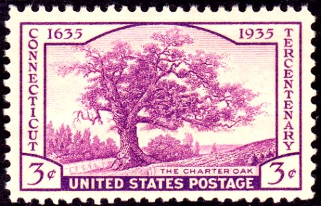 Connecticut tercentenary 1935 U.S. stamp.1