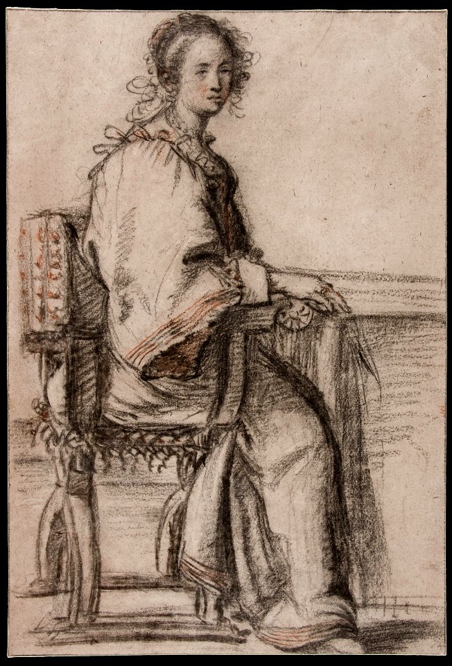 Confortini, Jacopo - Lady seated at a Table - Google Art Project
