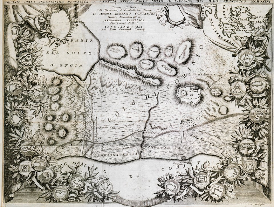 Conquista dell Serenissima Republica di Venetia nella Morea sotto le comando del Doge Francesco Morosini - Coronelli Vincenzo - 1686