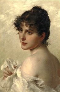 Conrad Kiesel - In contemplation. Free illustration for personal and commercial use.