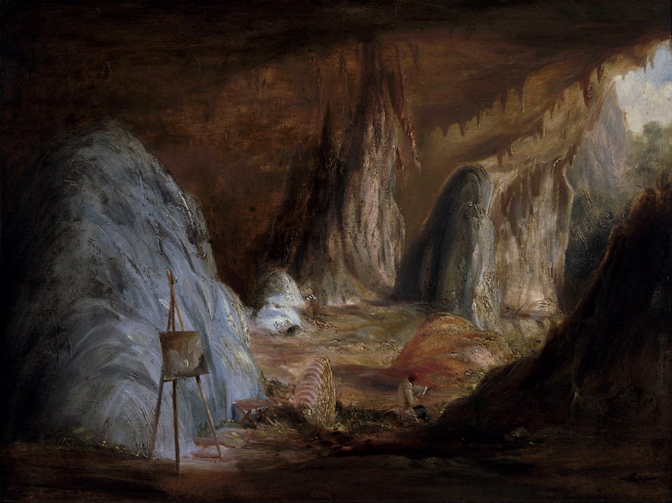 Conrad Martens - Stalagmites, Burragalong Cavern - Google Art ProjectFXD