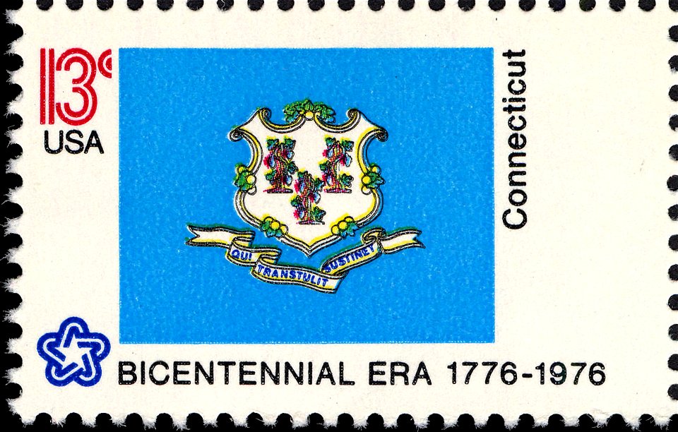 Connecticut Bicentennial 13c 1976 issue
