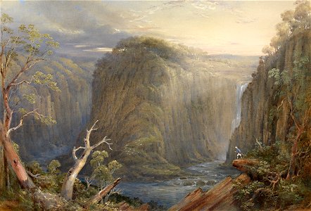 Conrad Martens - One of the falls on the Apsley - Google Art Project