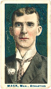Connie Mack, Philadelphia Athletics, baseball card portrait LCCN2007683824