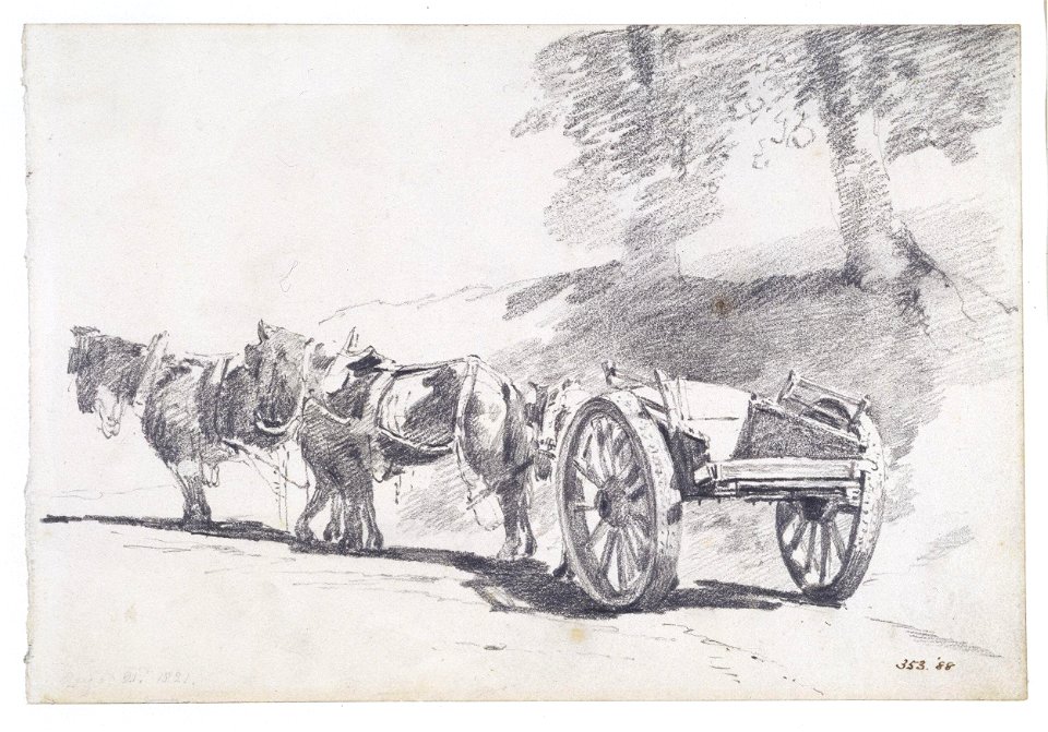 Constable - A cart and horses, 353-1888