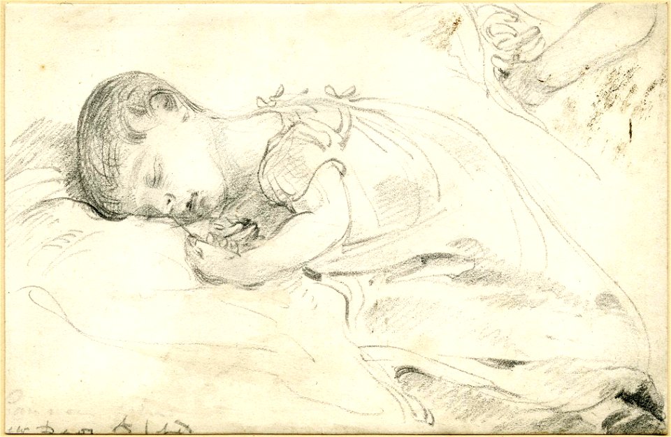 Constable - A child asleep, 1896,0821.14
