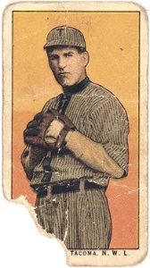 Conrad Con Starkel, Tacoma Team, baseball card portrait LCCN2008676967