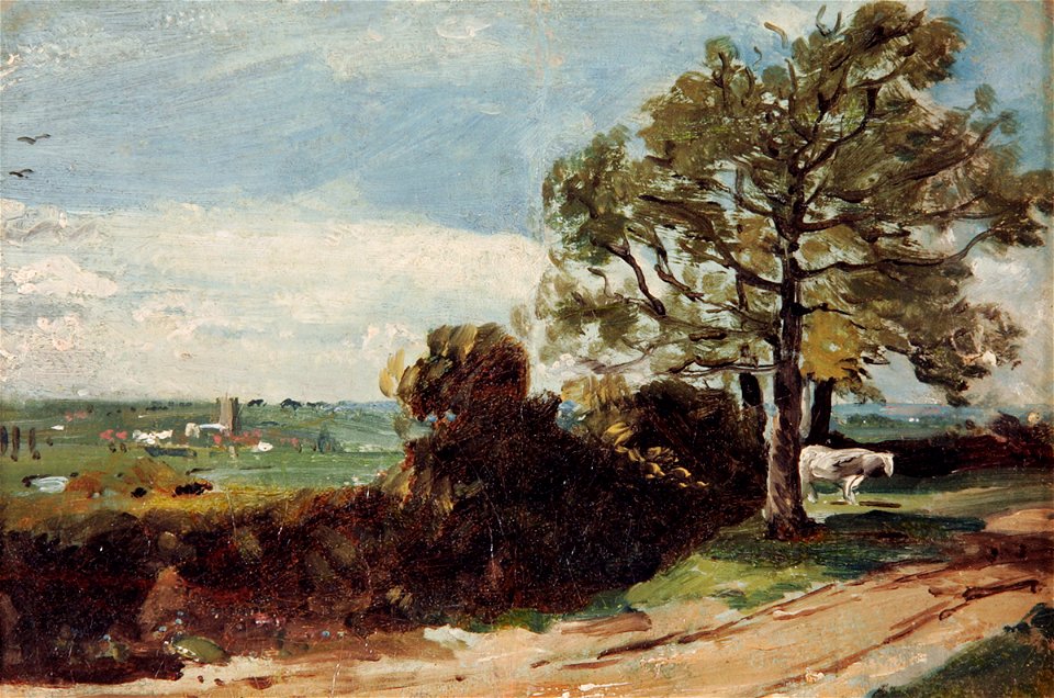 Constable - (after) - At East Bergholt, Colchester, NWHCM 1940.46.1 F