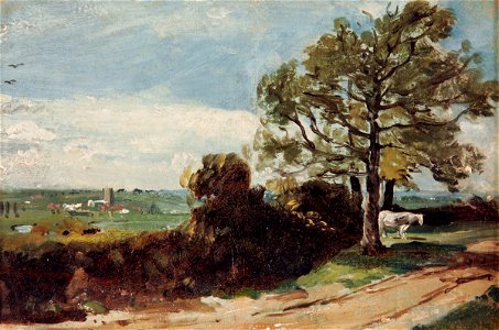Constable - (after) - At East Bergholt, Colchester, NWHCM 1940.46.1 F