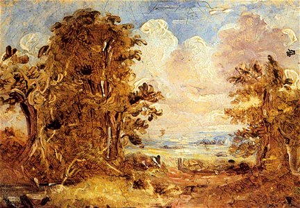 Constable - (attributed to) - Dedham Vale, Suffolk, LEEAG.PA.1953.0013.0267