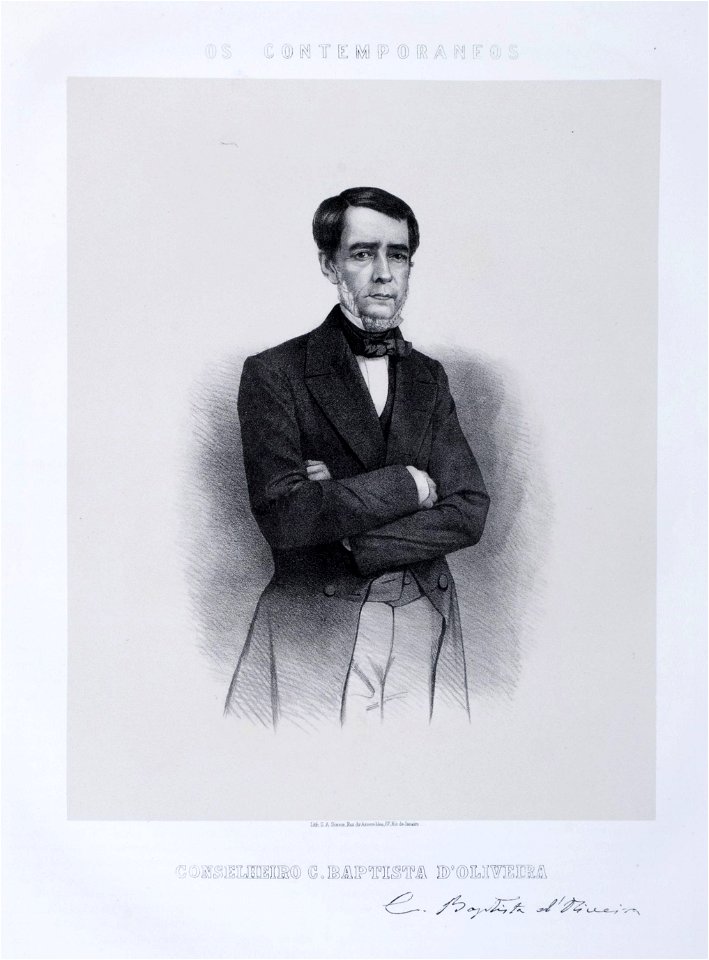 Conselheiro C. Baptista d'Oliveira - Litografia
