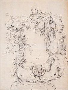 Conrad Metz - A composition of Heads, after Vasari. - Metz-K07771