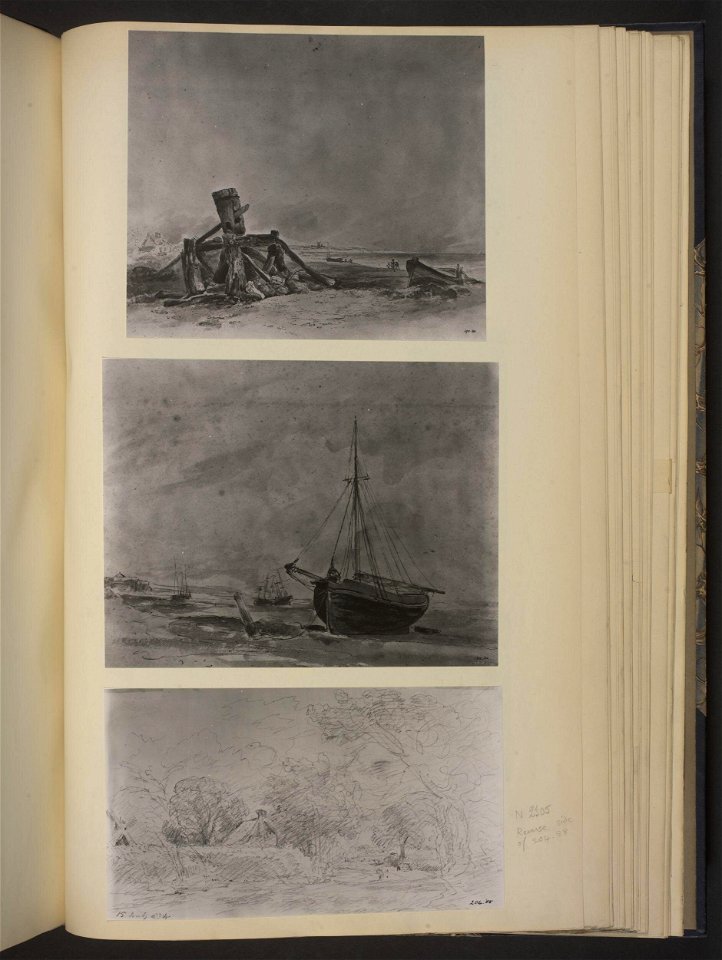 Constable - Coast scene with a capstan, probably near Brighton, 190-1888, 2018KV2619