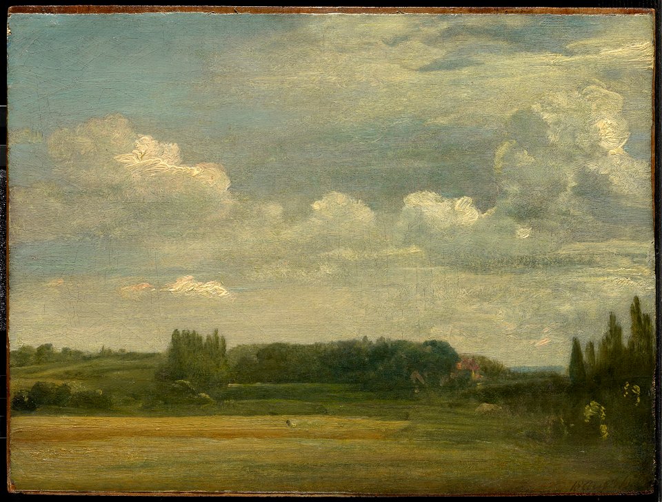 Constable - East Bergholt Common, View toward the Rectory, 1813, 2007.8.26