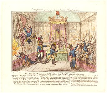 Consequences of a successful French invasion, No 1, plate 2d by James Gillray