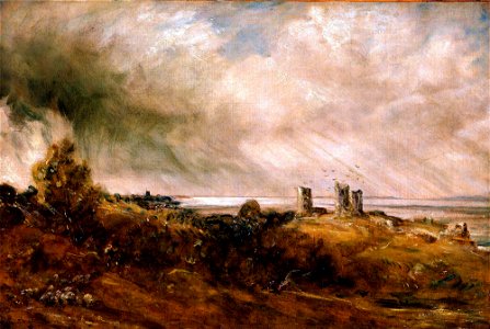 'Hadleigh Castle, A Distant View' by John Constable