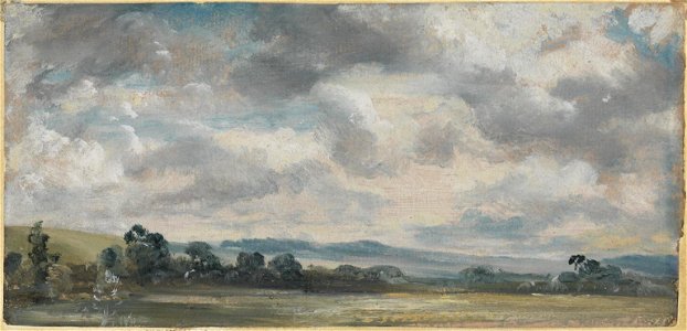 Constable - Harnham Ridge, Salisbury, 1820 or 1829, N01824