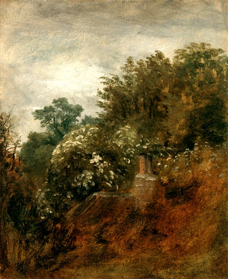 Constable - House in the Trees at Hampstead, 1821, TRURI 1985.33
