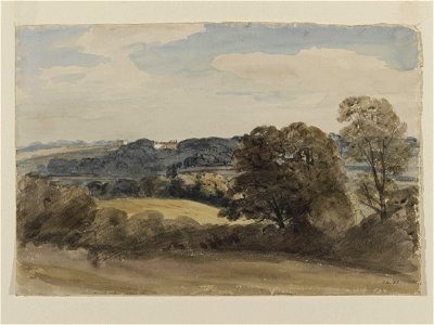 Constable - Landscape with buildings in the distance, 214-1888