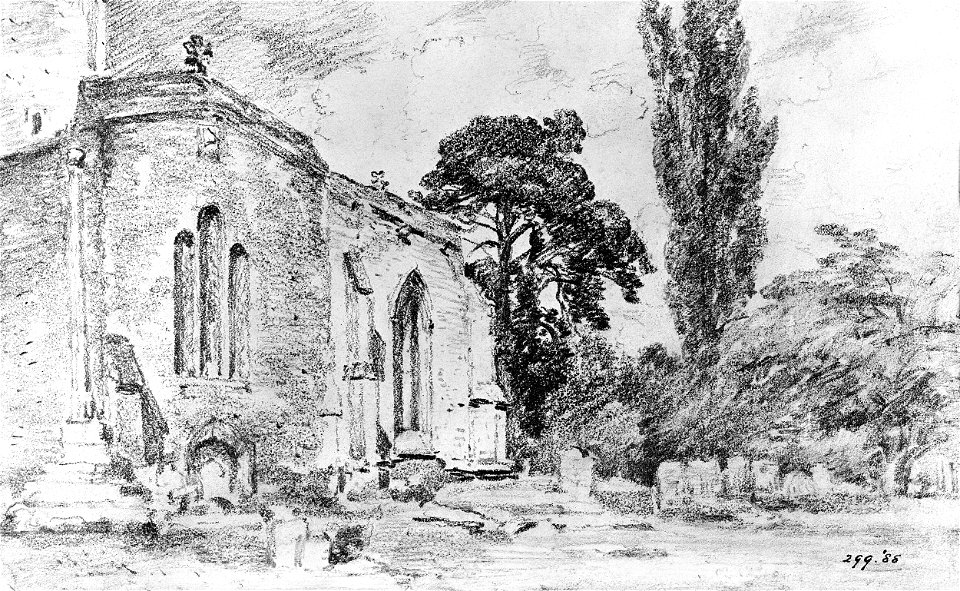 Constable - A church and graveyard, 299-1888