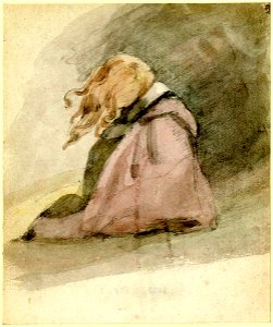 Constable - A figure with windswept hair, 1908,0229.7