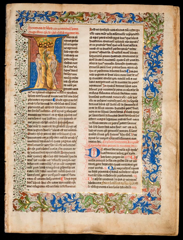 De Civitate Dei - Boston Public Library MS f Med.10 (frontispice)