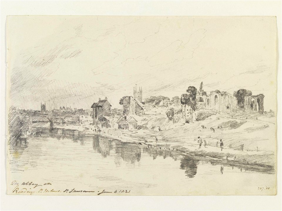 Constable - A view of Reading from the river, 287-1888