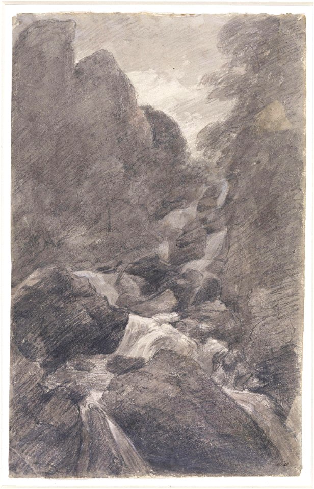 Constable - A waterfall in the Lake District, 811-1888